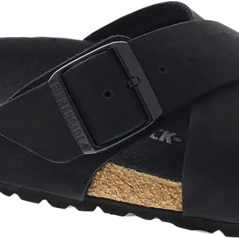 Birkenstock Women's Black Cross-Strap Sandals - Picture 8 of 12